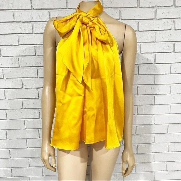 Zara Women's Bow Halter Top - Size‎ Large - Picture 10 of 13